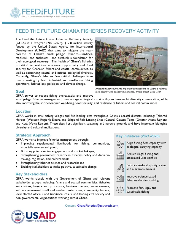 Feed the Future Ghana Fisheries Recovery Activity