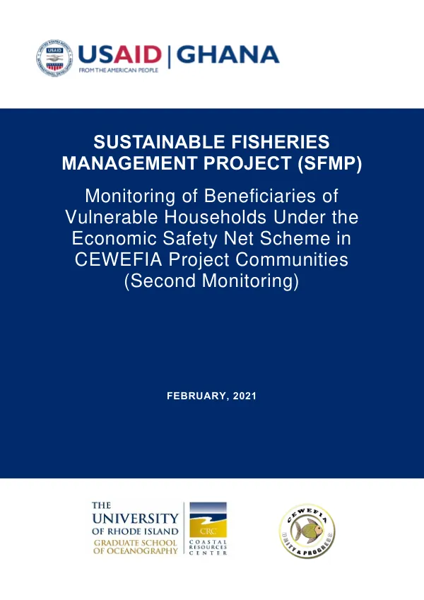 Monitoring of Beneficiaries of Vulnerable Households Under the Economic Safety Net Scheme in CEWEFIA Project Communities (Second Monitoring)