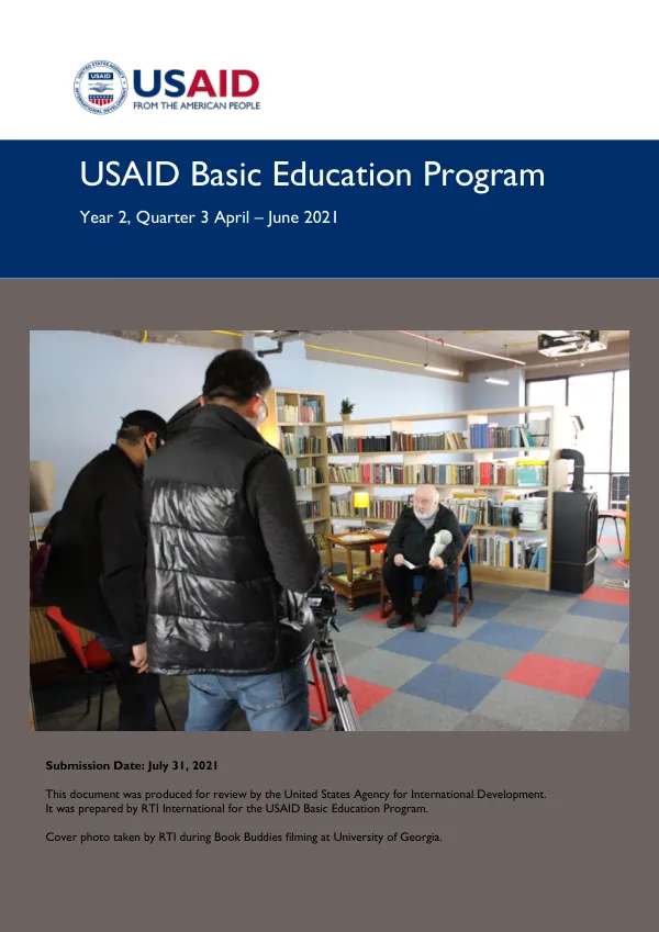 USAID Basic Education Program Year 2 Quarter 3 Report, Apr - Jun 2021