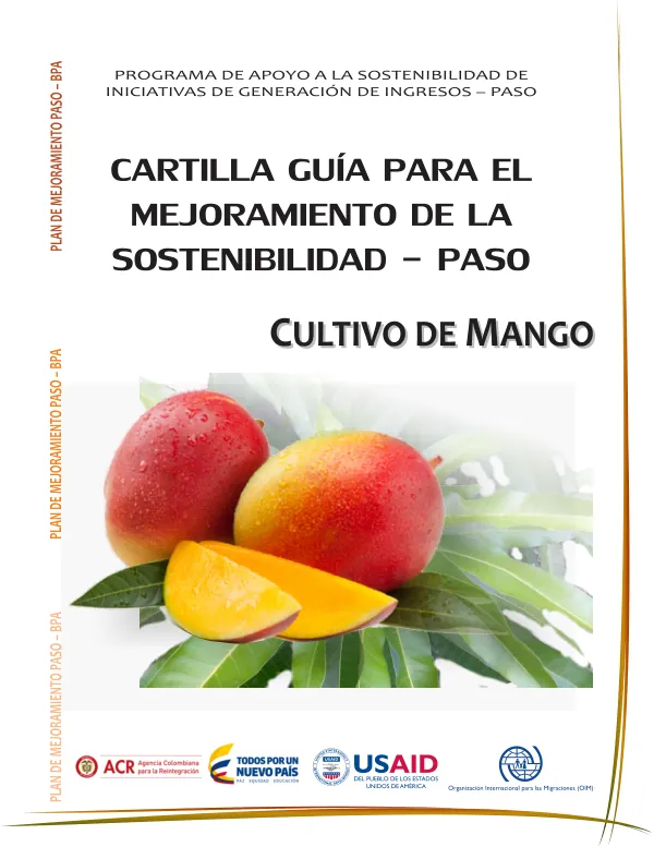 Cartilla Guía para el mejoramiento de la Sostenibilidad - Paso (Mango)