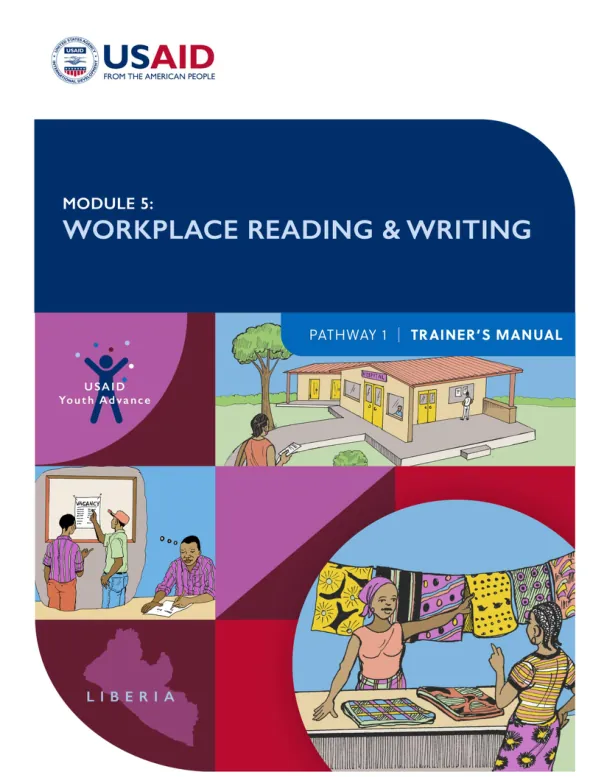 Trainer’s Manual for Pathway 1 Literacy | USAID Youth Advance | Liberia