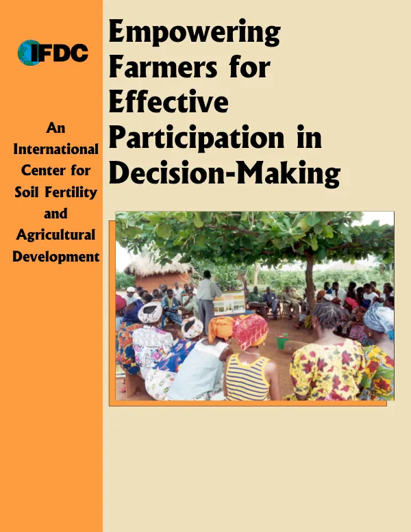 Empowering farmers for effective participation in decision-making