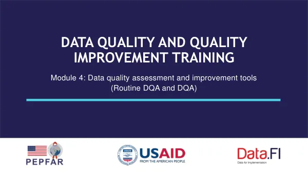 OUTIL D'ÉVALUATION DE LA QUALITE DES DONNEES DE ROUTINE (RDQA)