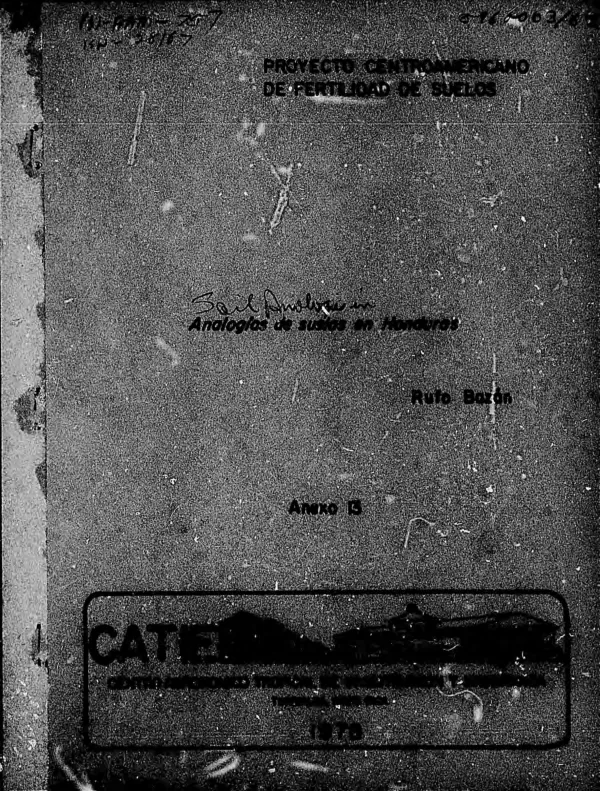Analogias de suelos en Honduras
