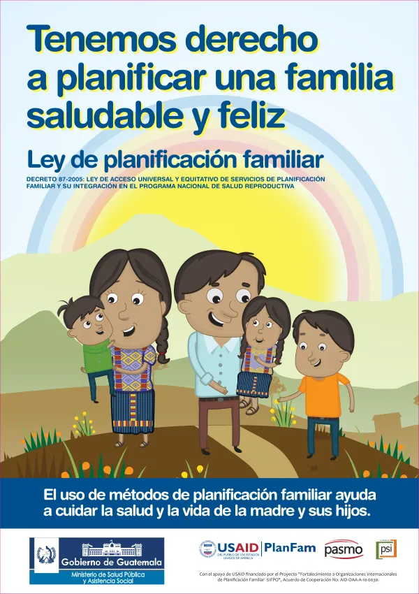 AFICHE 12X17 CAMPAÑA PLANIFICACION FAMILIAR PATH