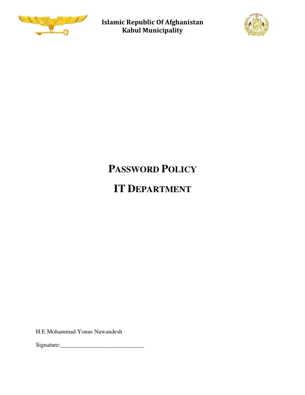 Password Policy