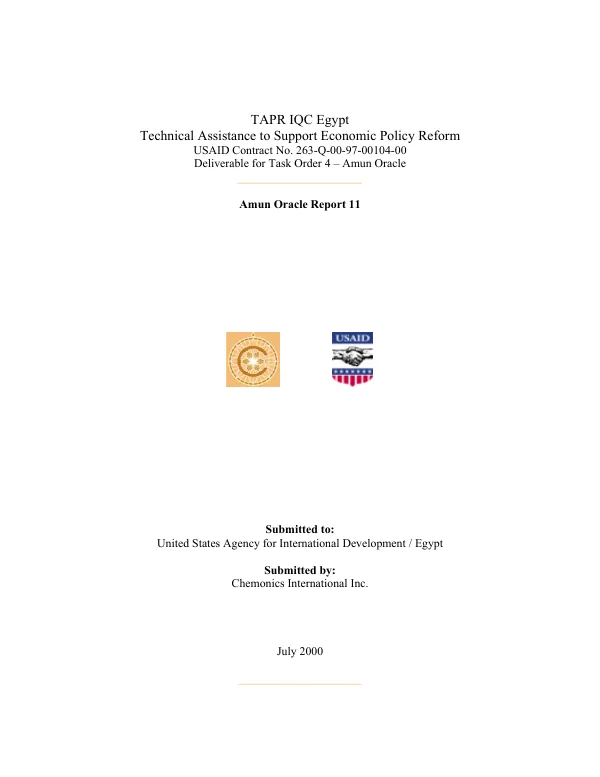 Amun Oracle report 11 [: Egypt]
