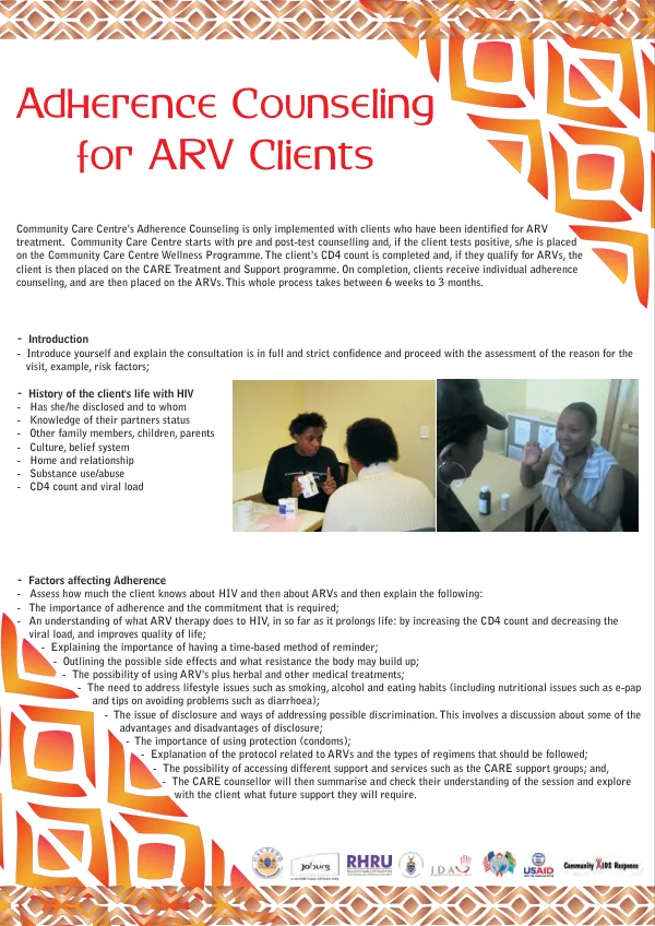 Adherence Counseling for ARV Clients