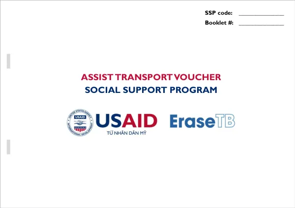 Transport Voucher for Social Support Program
