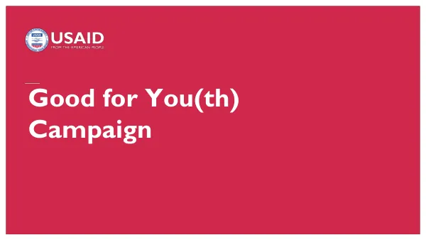 Good for You(th) Campaign