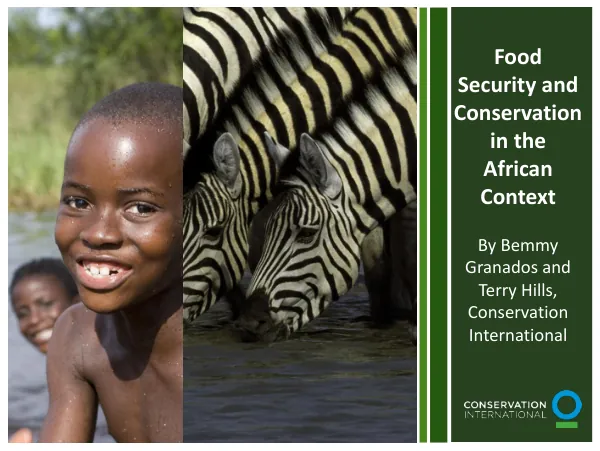 Food Security and Conservation in the African Context