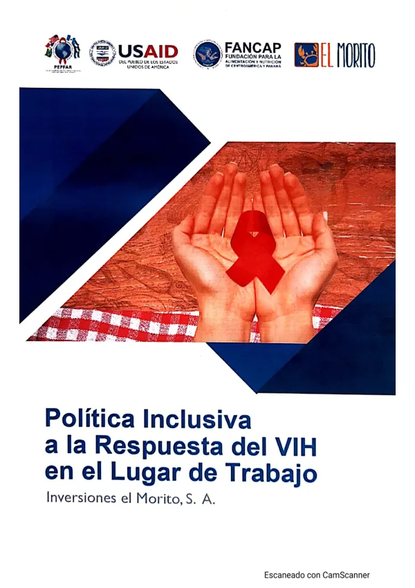 Política Inclusiva a la Respuesta del VH en el Lugar de Trabajo. Inversiones el Morito, S.A.