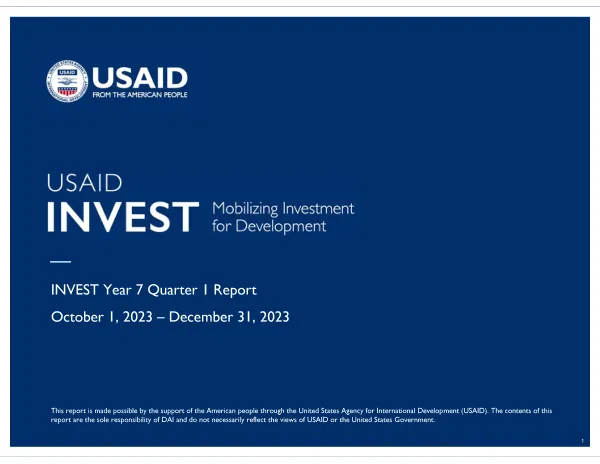 Investment: Project Metrics