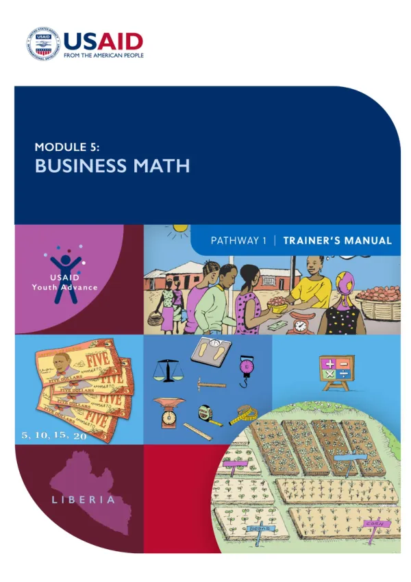 Trainer’s Manual: Module 5 Business Math