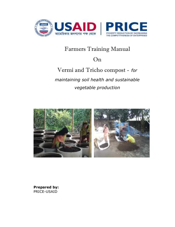 Farmers Training Manual On Vermi and Trico Compost