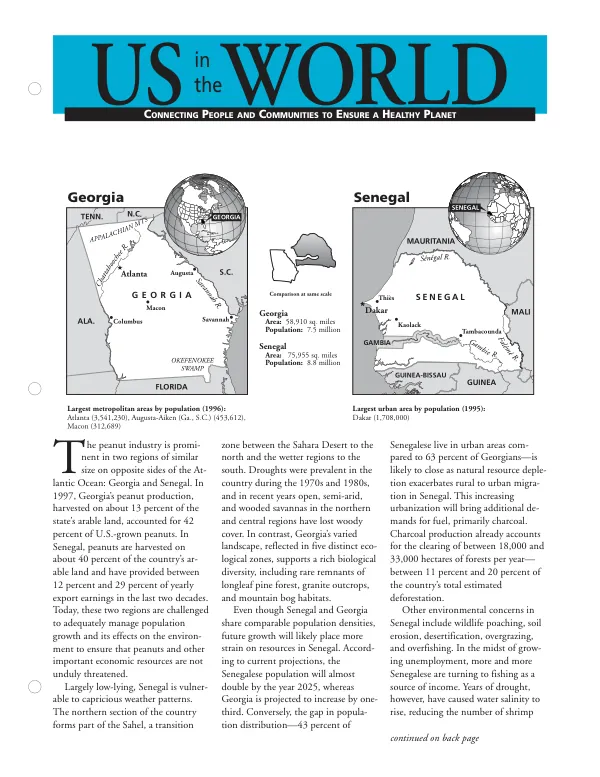 Comparative Analysis of Georgia and Senegal: Peanut Industry and Environmental Concerns