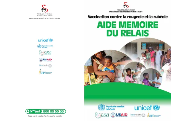 Job Aid: Information about Measles-Rubella Campaign