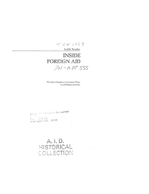 Inside foreign aid