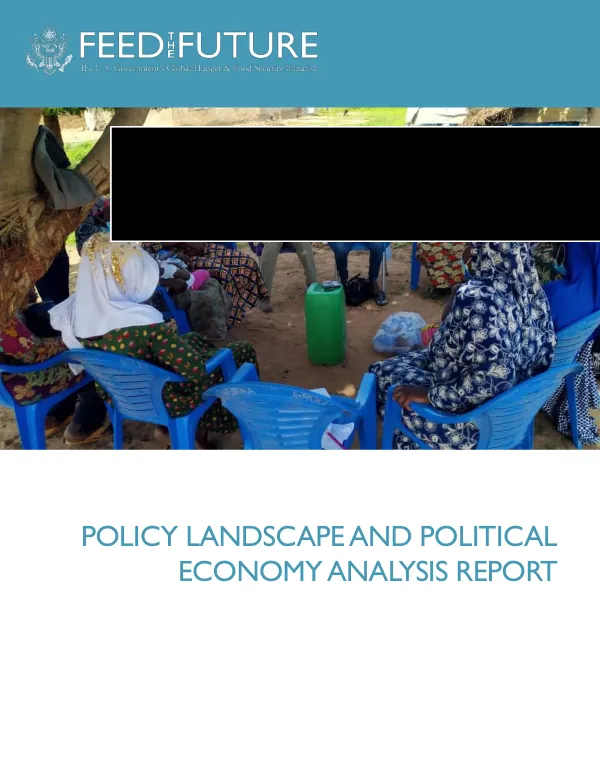 Policy Landscape and Political Economy Analysis Report: Feed the Future Ghana Market Systems and Resilience Activity