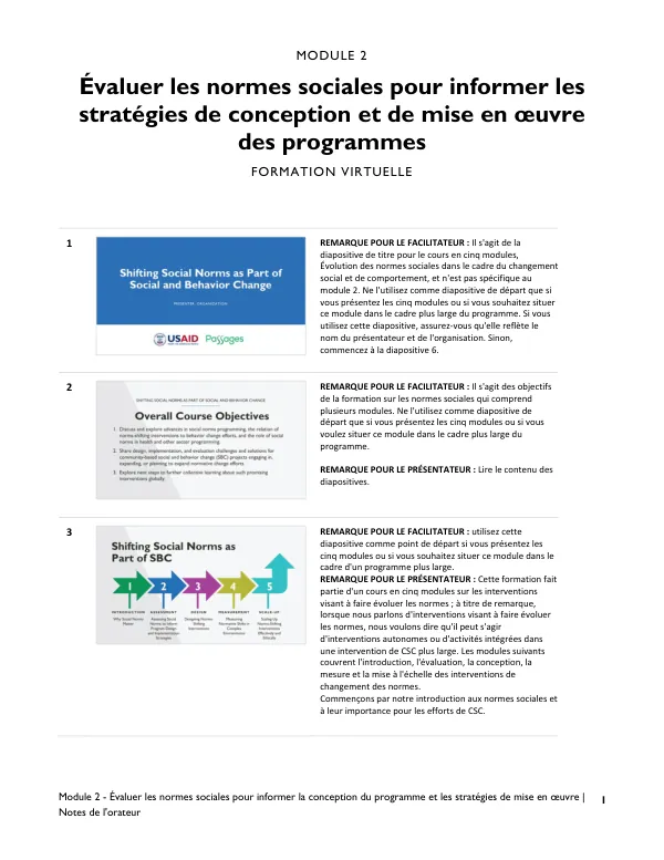 Évaluer les normes sociales pour informer la conception du programme et les stratégies de mise en œuvre