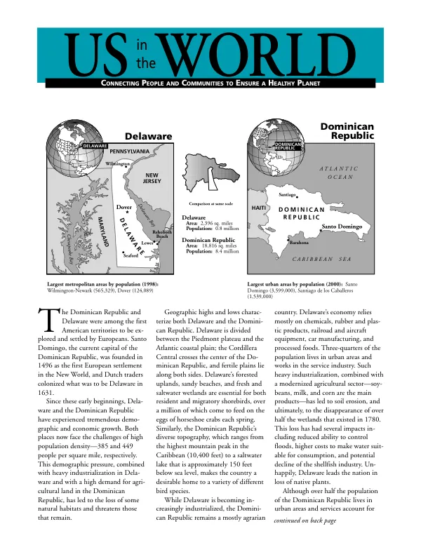 Comparison of Delaware and the Dominican Republic