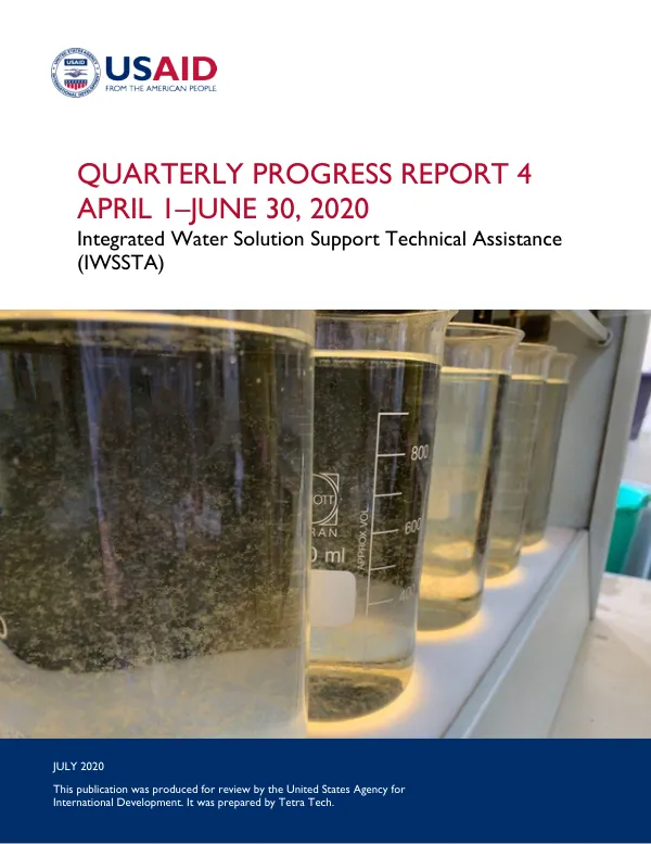 Quarterly Progress Report 4, April 1 - June 30, 2020