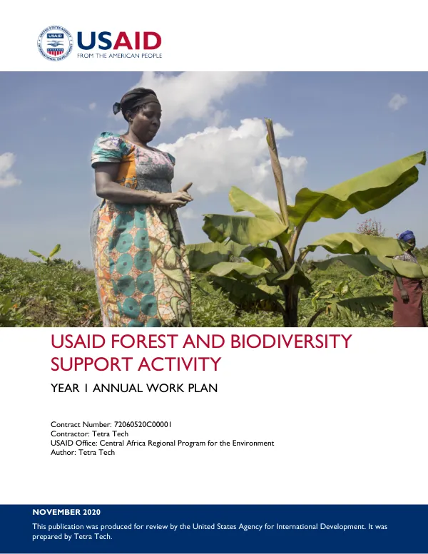 USAID Forest and Biodiversity Support Activity: Year 1 Annual Work Plan