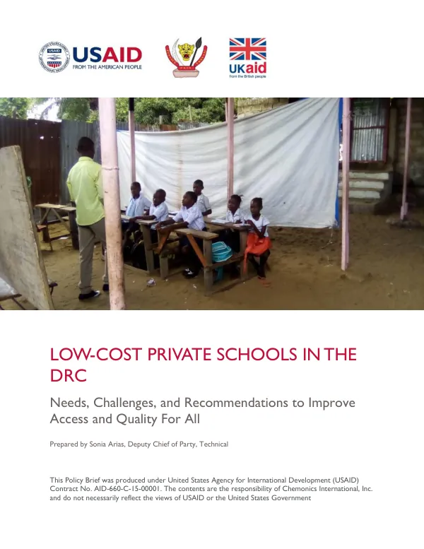 Low-Cost Private Schools in the DRC: Needs, Challenges, and Recommendations to Improve Access and Quality for All