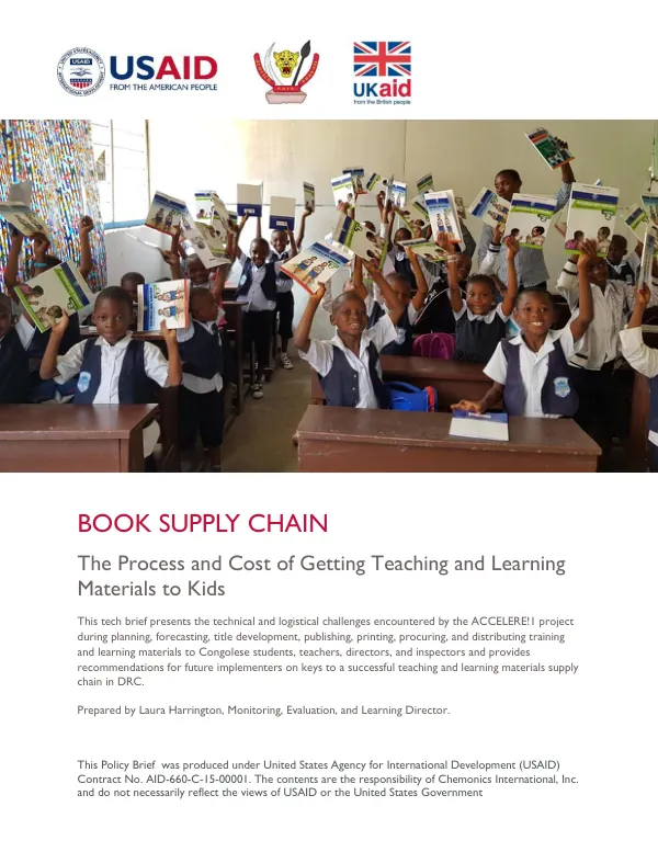 Book Supply Chain: The Process and Cost of Getting Teaching and Learning Materials to Kids