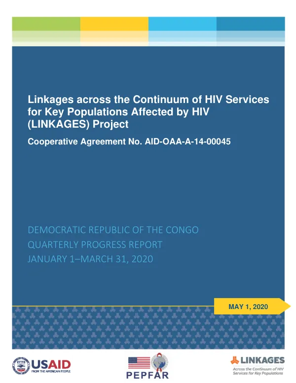 LINKAGES Quarterly Report (January 1–March 31, 2020) – Democratic Republic of the Congo