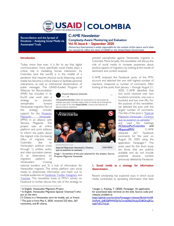 Complexity-Aware Monitoring and Evaluation Vol. III, Issue 6 – September 2020