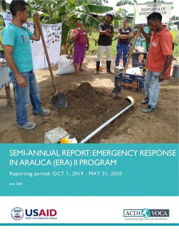 Semi-Annual Report: Emergency Response in Arauca Program FY20: June 2020