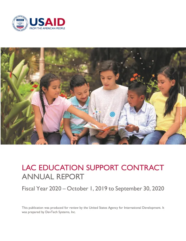 LAC Education Support Contract Annual Report: Fiscal Year 2020
