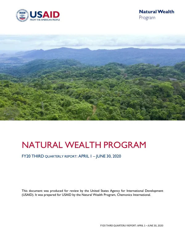 FY20 Third Quarterly Report: April 1 – June 30, 2020