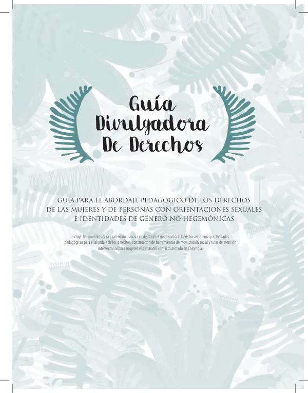Guía para el abordaje pedagógico de los derechos de las mujeres y de personas con orientaciones sexuales e identidades de género no hegemónicas