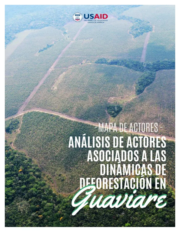 Análisis de actores asociados a las dinámicas de deforestación en Guaviare