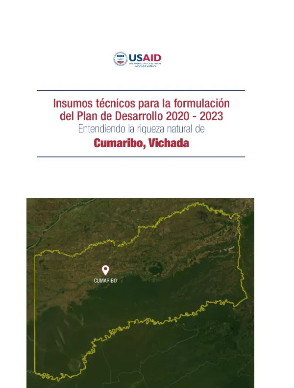 Insumos técnicos para la formulación del Plan de Desarrollo 2020 - 2023 de Cumaribo, Vichada