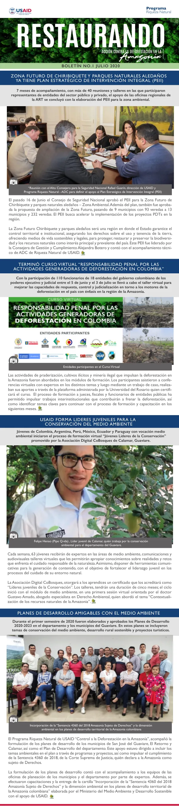 USAID Riqueza Natural - Control a la Deforestación en la Amazonía