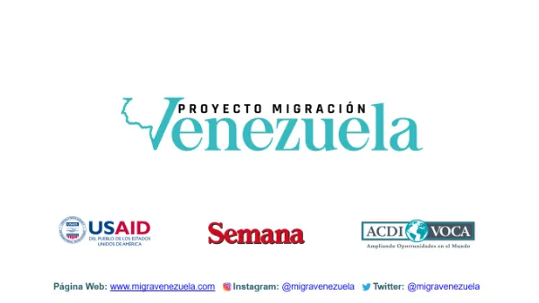 Tercera encuesta de percepción de la migración en Colombia