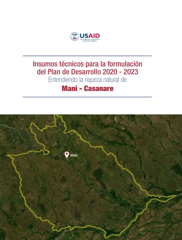 Insumos técnicos para la formulación del Plan de Desarrollo 2020 - 2023 de Maní - Casanare