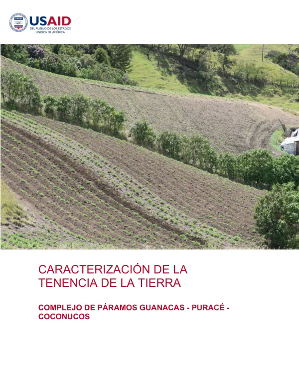 Caracterización de la Tenencia de la Tierra en el Complejo de Páramos Guanacas-Puracé-Coconucos