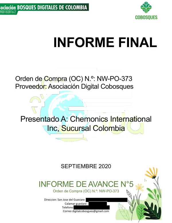 Informe Final: Lideres Juveniles de la Conservacion