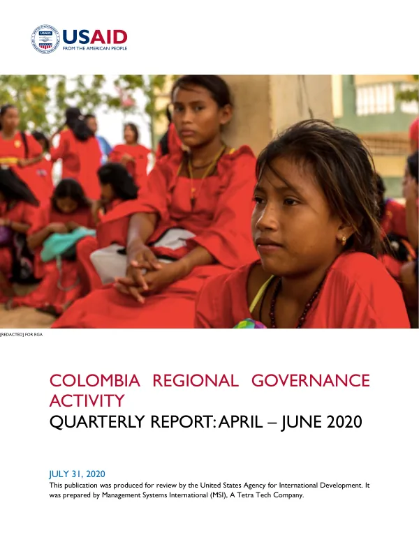 Quarterly Technical Report: April – June 2020