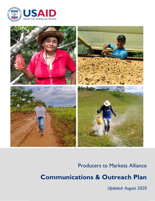 Communications & Outreach Plan for Producers to Markets Alliance Activity