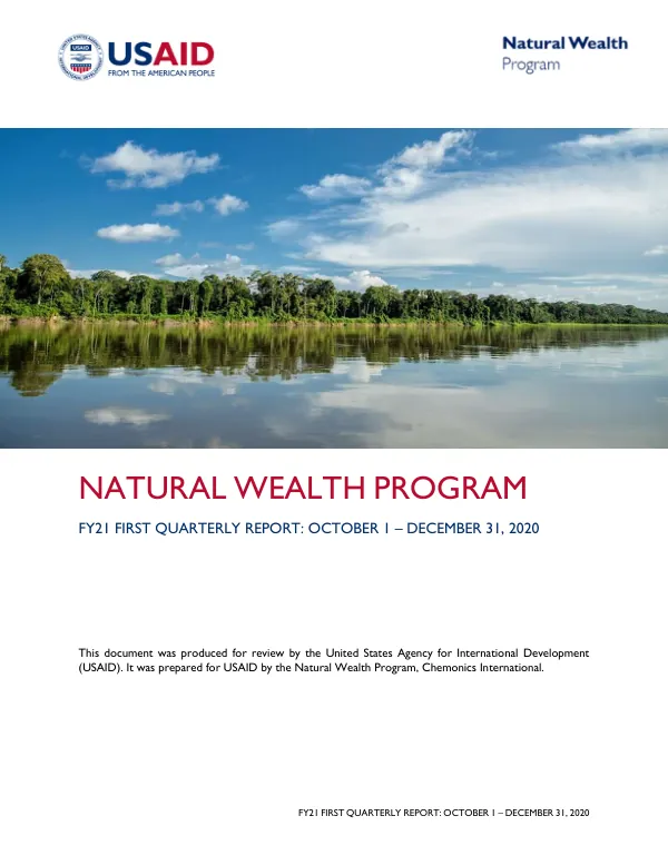 FY21 First Quarterly Report: October 1 – December 31, 2020