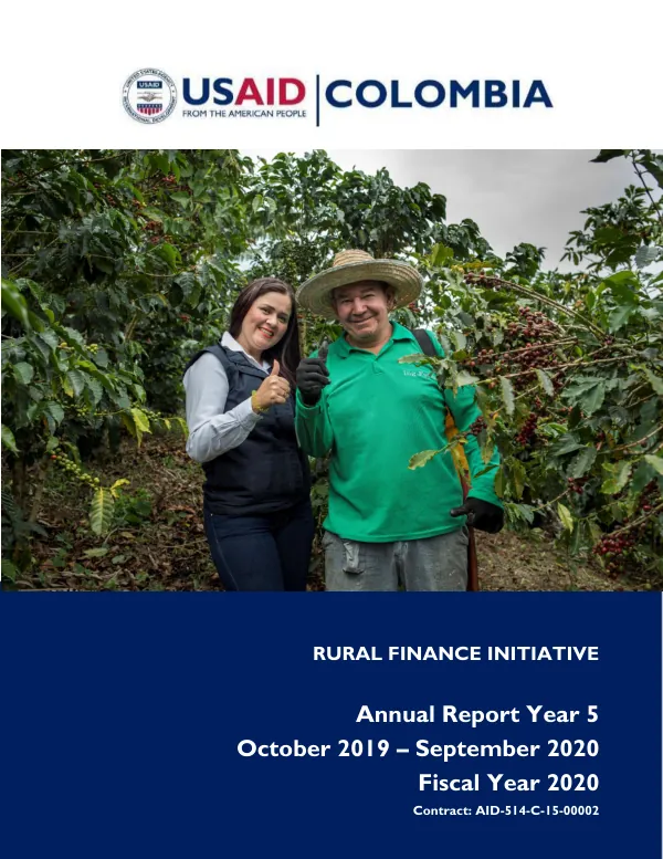Rural Finance Initiative Annual Report Year 5