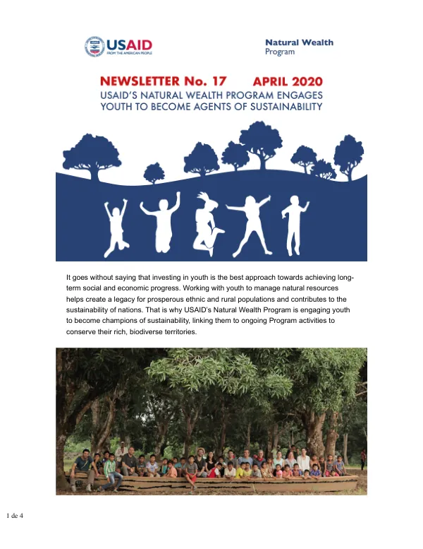 USAID's Natural Wealth Program Engages Youth to Become Agents of Sustainability