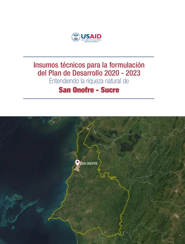 Insumos técnicos para la formulación del Plan de Desarrollo 2020 - 2023 de San Onofre - Sucre
