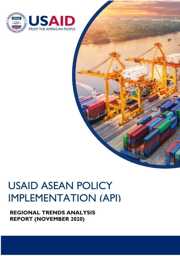 USAID ASEAN Policy Implementation (API) Regional Trends Analysis Report