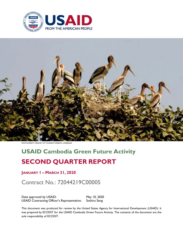 USAID Cambodia Green Future Activity - Q2 Report